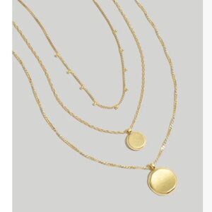EUC SOLD OUT Madewell Coin Necklace Set